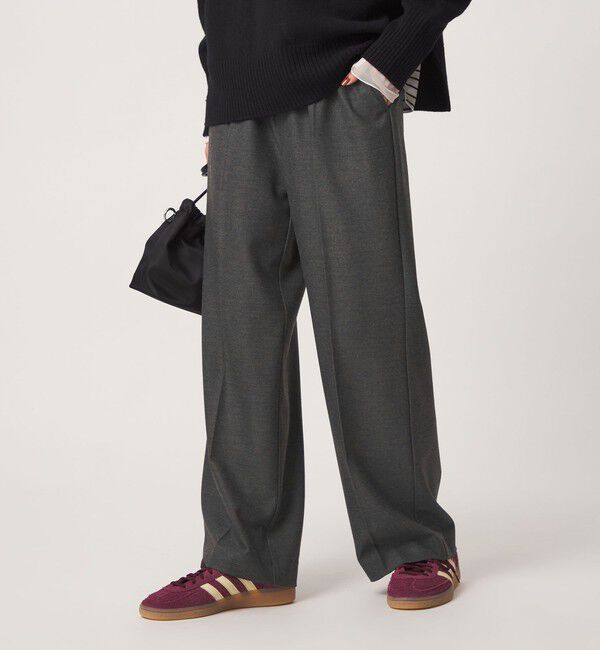 UNITED ARROWS green label relaxing「【結論シリーズ】ホッとニーハイフレアパンツ マシンウォッシャブル ストレッチ 帯電防止 」|その他|MD.GRAY