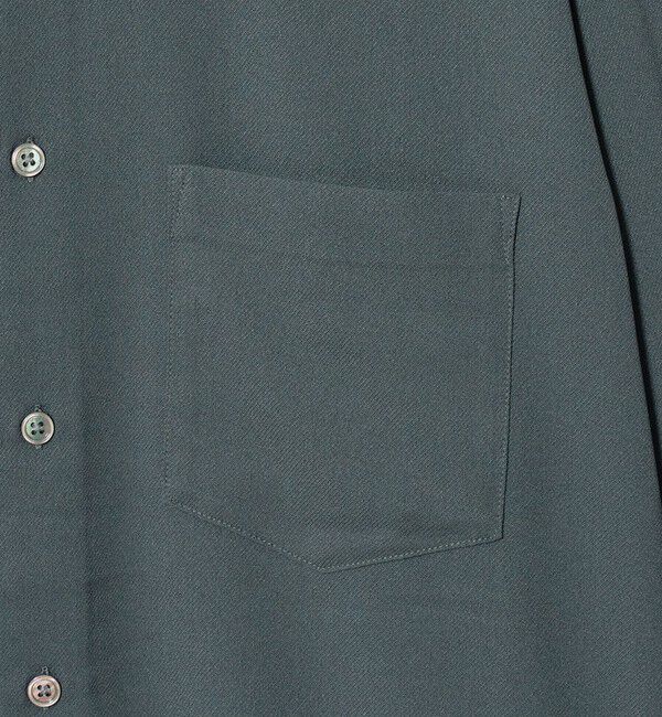 UNITED ARROWS green label relaxing「【WEB限定】JUST fit ウールライク リラックス 長袖 シャツ」|シャツ・ブラウス|