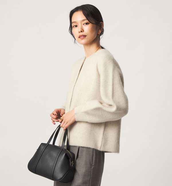 UNITED ARROWS green label relaxing「［size SHORTあり］FOXブレンド セッケツ ノーカラー カーディガン」|カーディガン|