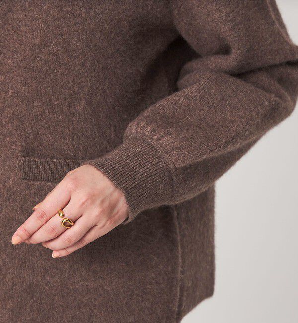 UNITED ARROWS green label relaxing「［size SHORTあり］FOXブレンド セッケツ ノーカラー カーディガン」|カーディガン|