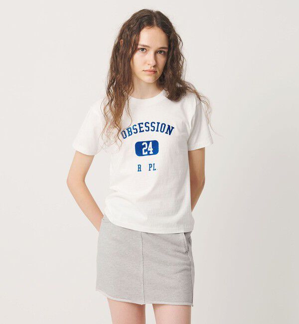 ATTISESSION「＜ATTISESSION＞OBSESSION フロッキーロゴ Tシャツ」|Tシャツ・カットソー|WHITE