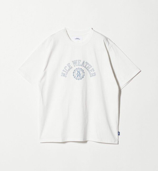 NICE WEATHER「＜NICE WEATHER＞ロゴプリント Tシャツ」|Tシャツ・カットソー|