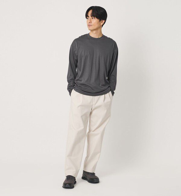 BEAUTY&YOUTH UNITED ARROWS「デオドラント プラチナ ポンチ クルーネック カットソー 抗菌防臭」|Tシャツ・カットソー|