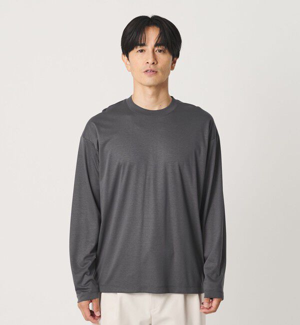 BEAUTY&YOUTH UNITED ARROWS「デオドラント プラチナ ポンチ クルーネック カットソー 抗菌防臭」|Tシャツ・カットソー|