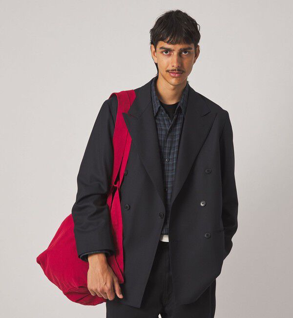 STEVEN ALAN「＜Steven Alan＞ マットピケ ダブルブレステッド 6B ジャケット」|テーラードジャケット|