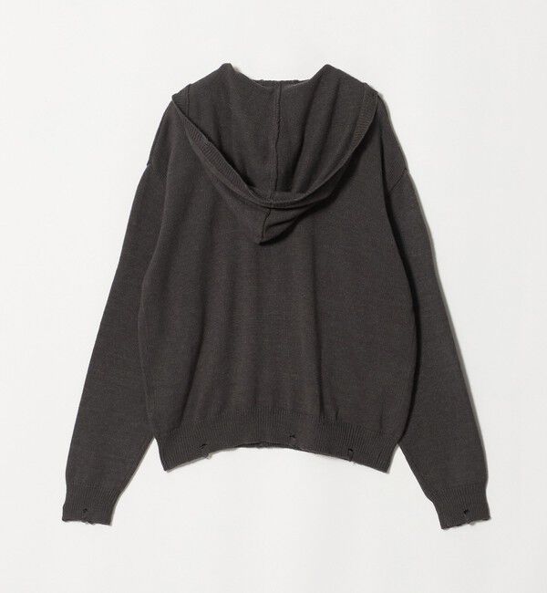 BEAUTY&YOUTH UNITED ARROWS「【別注】＜LOGAN knitting mills＞Vネック ニット フーディ」|ニット・セーター|