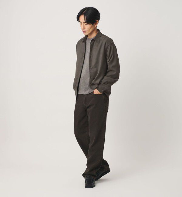 BEAUTY&YOUTH UNITED ARROWS「スエードタッチ レギュラー スクエア シャツ FORM型」|シャツ・ブラウス|