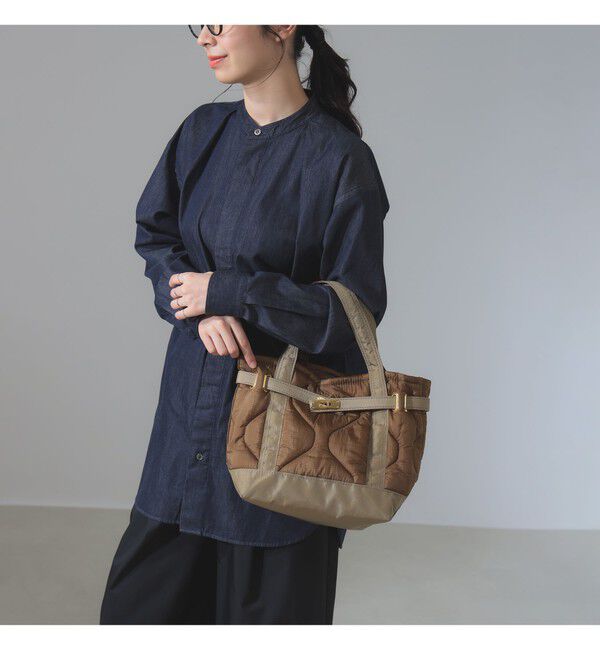 BEAMS SELECTION for WOMEN「sita parantica / ナイロン キルト トートバッグ S」|トートバッグ|COYOTE