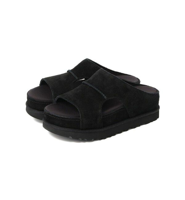 BEAMS SELECTION for WOMEN「UGG / Goldenstar Hi Cutout Slide」|サンダル|BLACK