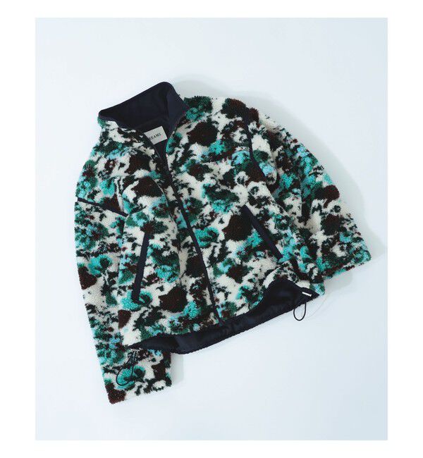 Ray BEAMS 「ジャカード ボア ZIP ブルゾン」|ブルゾン・スタジャン|OFF WHITE