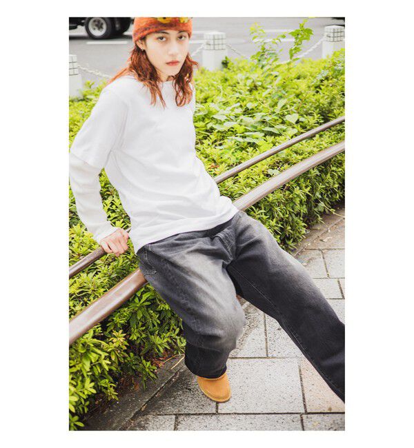 BEAMS「BEAMS|ワイドストレート デニムパンツ」|デニム|