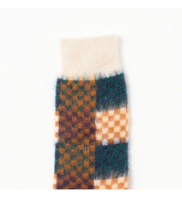 BEAMS「チェック クルー ソックス」|ソックス|