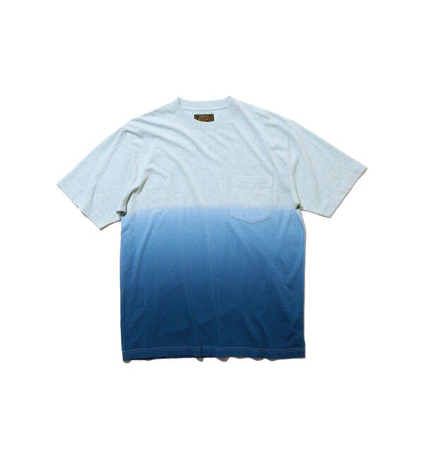 BEAMS PLUS「Pocket Tee Gradation Dye」|Tシャツ・カットソー|SAX
