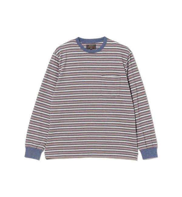 BEAMS PLUS「Pocket Tee Multi Stripe②」|Tシャツ・カットソー|