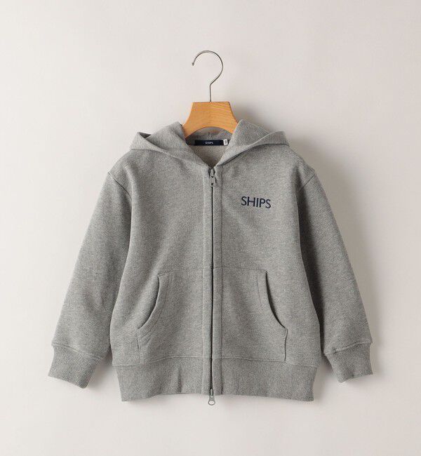 SHIPS KIDS「SHIPS KIDS:100～130cm / ロゴ フード ジップ パーカー」|パーカー|