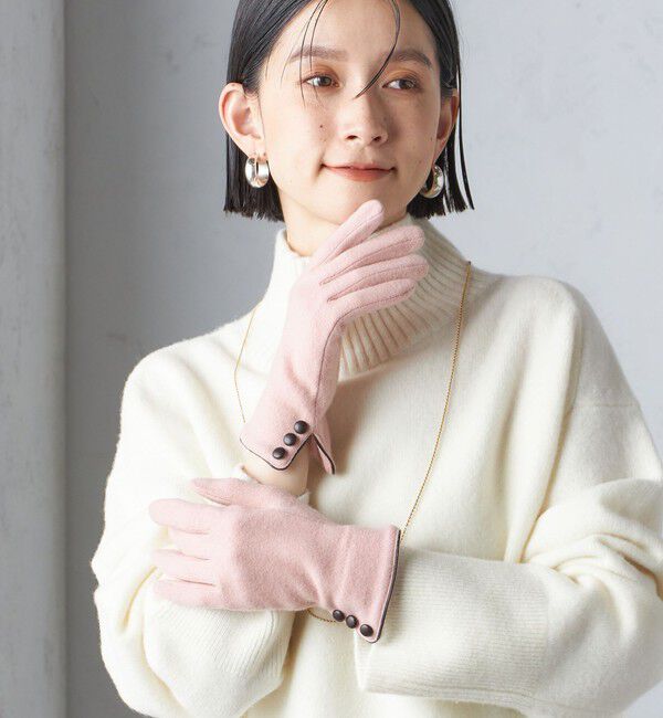 SHIPS for women「カシミヤ ミックス ジャージ グローブ」|手袋|