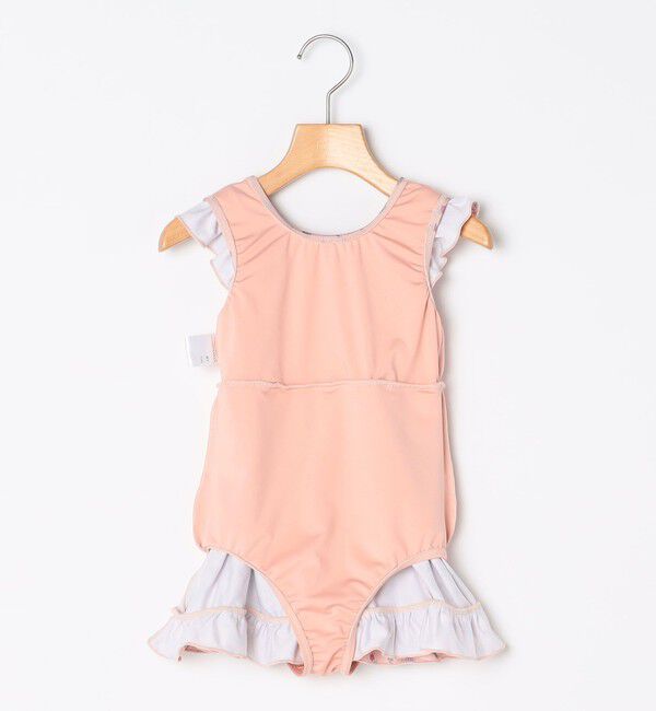 SHIPS KIDS「SHIPS KIDS:80～90cm / フラワー フリル スイム ワンピース」|その他|