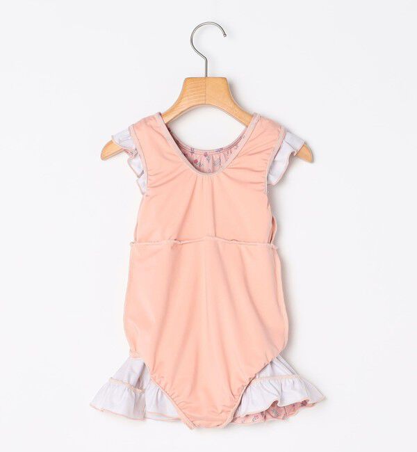 SHIPS KIDS「SHIPS KIDS:80～90cm / フラワー フリル スイム ワンピース」|その他|