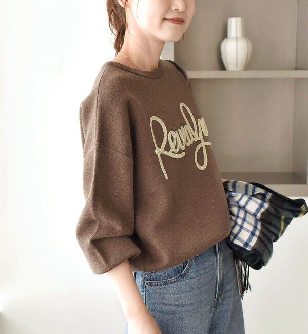 SHIPS for women「《一部予約》【WEB限定】〈手洗い可能〉サガラ 刺繍 / ファンシー レース ロゴ プルオーバー」|ニット・セーター|