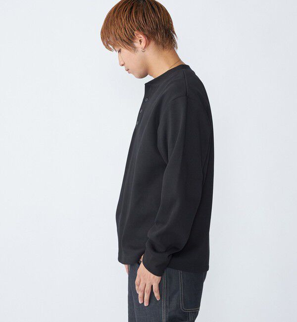 SHIPS「City Ambient Products: ダブルフェイス カノコ ヘンリーネック カットソー」|Tシャツ・カットソー|