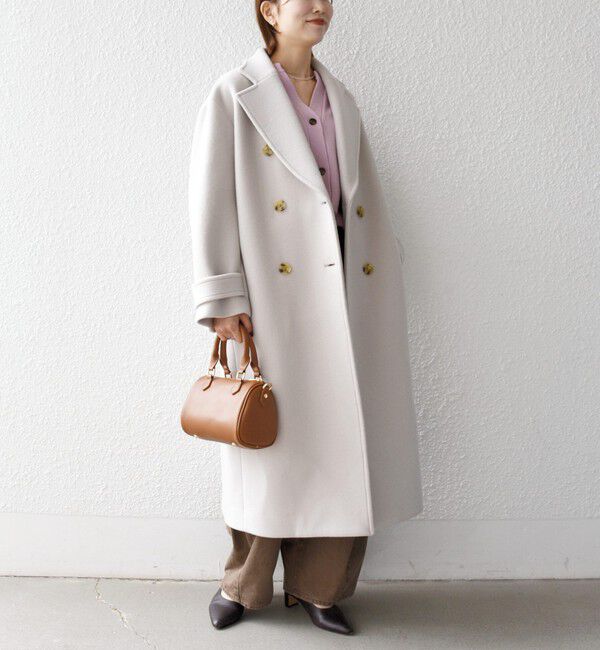 SHIPS any「《一部追加予約》【WEB限定】PURE WOOL ロング テーラード コート」|チェスターコート|