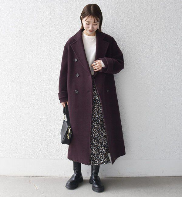 SHIPS any「《一部追加予約》【WEB限定】PURE WOOL ロング テーラード コート」|チェスターコート|