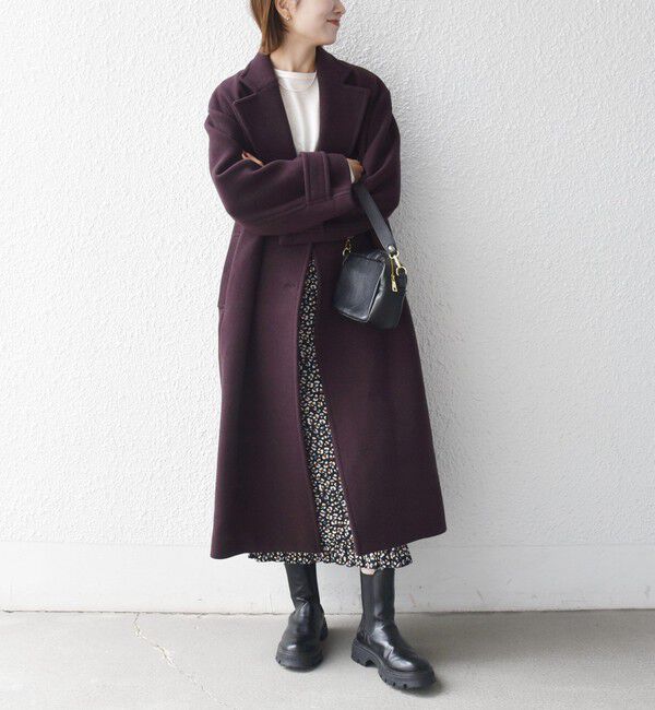 SHIPS any「《一部追加予約》【WEB限定】PURE WOOL ロング テーラード コート」|チェスターコート|