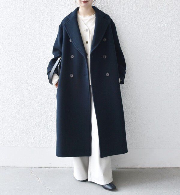 SHIPS any「《一部追加予約》【WEB限定】PURE WOOL ロング テーラード コート」|チェスターコート|