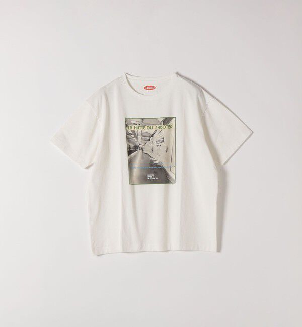 SHIPS any「《一部追加予約》【SHIPS any別注】La Hutte:〈洗濯機可能〉デザイン ロゴ プリント TEE 26SS」|Tシャツ・カットソー|