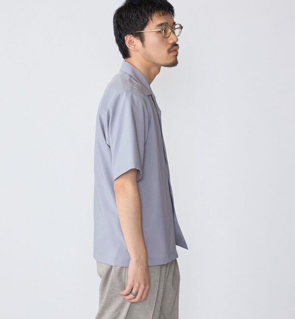 SHIPS「SHIPS: 〈MADE IN JAPAN〉Reflax(R) 5スリーブ オープンカラー シャツ」|シャツ・ブラウス|