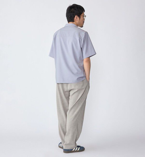 SHIPS「SHIPS: 〈MADE IN JAPAN〉Reflax(R) 5スリーブ オープンカラー シャツ」|シャツ・ブラウス|