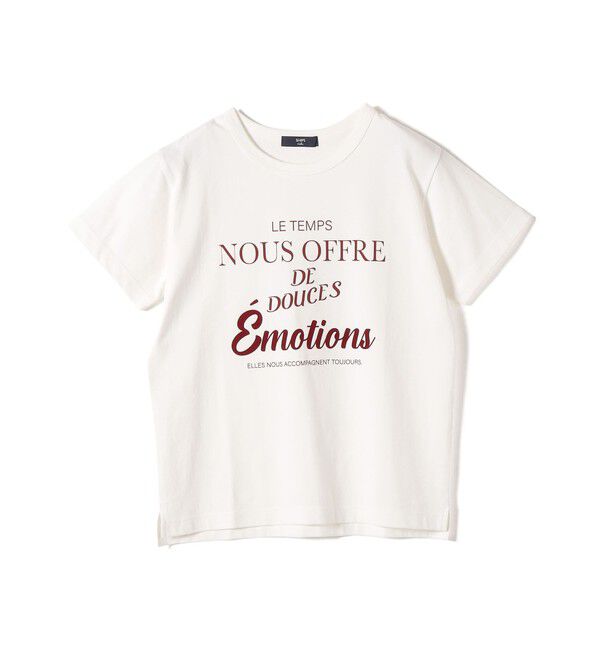 SHIPS Colors 「SHIPS Colors:〈洗濯機可能〉フロッキー コンビ プリント TEE◇」|Tシャツ・カットソー|
