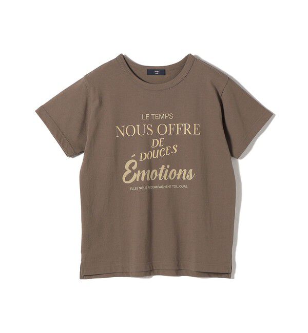 SHIPS Colors 「SHIPS Colors:〈洗濯機可能〉フロッキー コンビ プリント TEE◇」|Tシャツ・カットソー|
