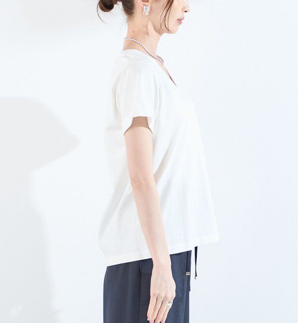 SHIPS Colors 「SHIPS Colors:〈汗染み防止・手洗い可能〉Vネック Tシャツ」|Tシャツ・カットソー|