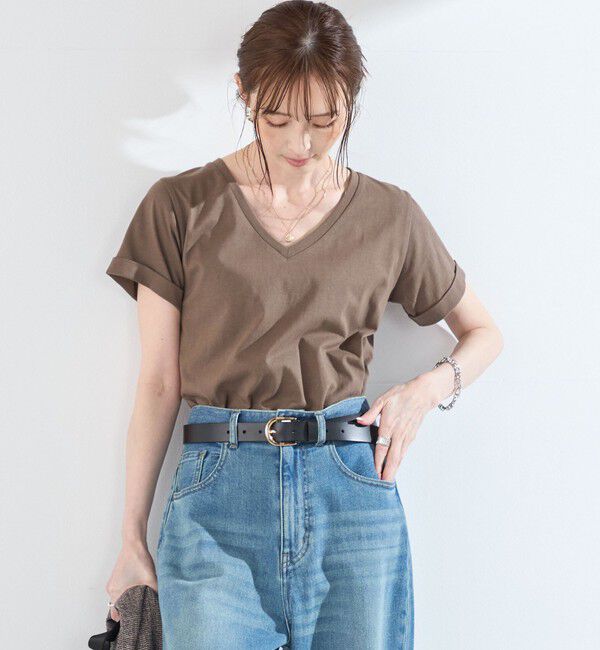 SHIPS Colors 「SHIPS Colors:〈汗染み防止・手洗い可能〉Vネック Tシャツ」|Tシャツ・カットソー|