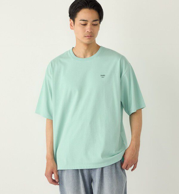 SHIPS Colors 「【WEB限定】SHIPS Colors:〈汗染み防止〉タイニーロゴ Tシャツ」|Tシャツ・カットソー|