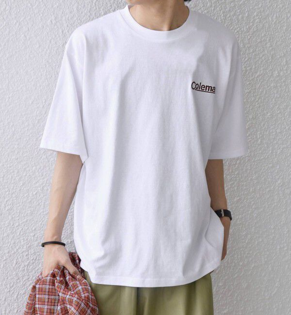 SHIPS any「【SHIPS any別注】Coleman: ランタン プリント ロゴ 刺繍 Tシャツ◇」|Tシャツ・カットソー|