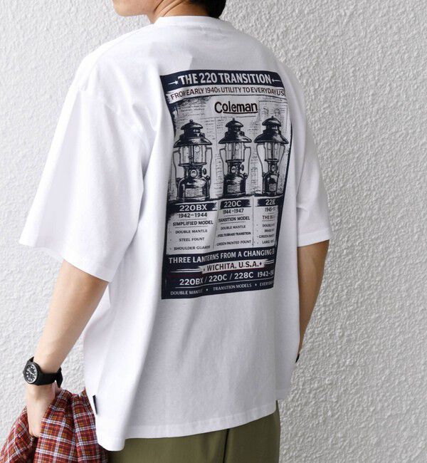 SHIPS any「【SHIPS any別注】Coleman: ランタン プリント ロゴ 刺繍 Tシャツ◇」|Tシャツ・カットソー|