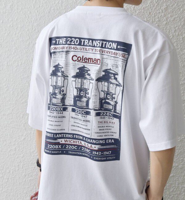 SHIPS any「【SHIPS any別注】Coleman: ランタン プリント ロゴ 刺繍 Tシャツ◇」|Tシャツ・カットソー|