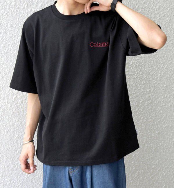 SHIPS any「【SHIPS any別注】Coleman: ランタン プリント ロゴ 刺繍 Tシャツ◇」|Tシャツ・カットソー|