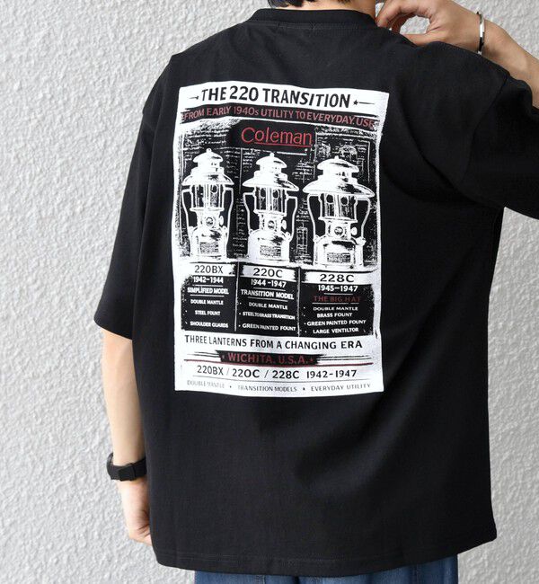 SHIPS any「【SHIPS any別注】Coleman: ランタン プリント ロゴ 刺繍 Tシャツ◇」|Tシャツ・カットソー|