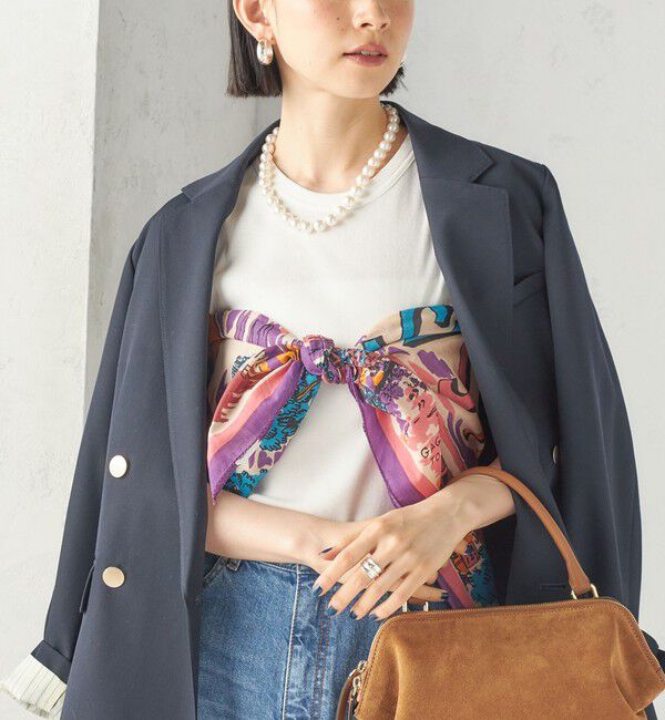 SHIPS for women「【一部SHIPS別注】BINDU: スカーフ 100&times;100」|バンダナ・スカーフ|