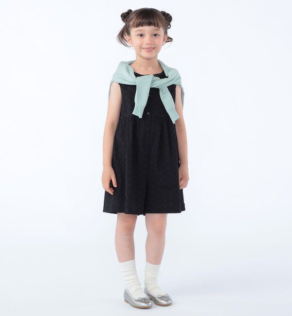 SHIPS KIDS「SHIPS KIDS:100～130cm / エンブロイダリー サロペット」|オールインワン|