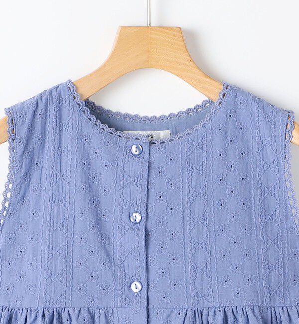SHIPS KIDS「SHIPS KIDS:100～130cm / エンブロイダリー サロペット」|オールインワン|