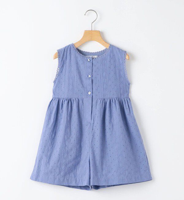 SHIPS KIDS「SHIPS KIDS:100～130cm / エンブロイダリー サロペット」|オールインワン|