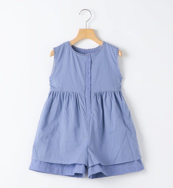 SHIPS KIDS「SHIPS KIDS:100～130cm / エンブロイダリー サロペット」|オールインワン|