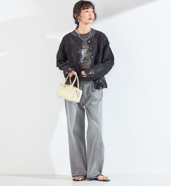 SHIPS Colors 「SHIPS Colors:〈手洗い可能〉スカラップ レース ノーカラー ジャケット」|その他|