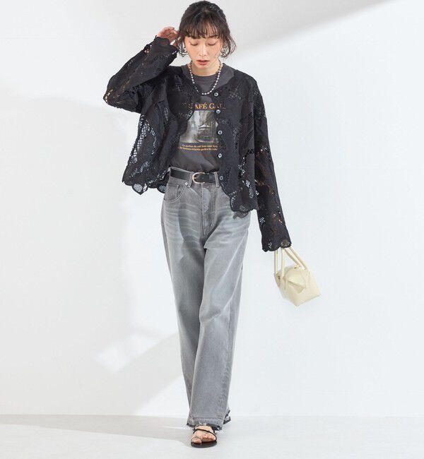 SHIPS Colors 「SHIPS Colors:〈手洗い可能〉スカラップ レース ノーカラー ジャケット」|その他|
