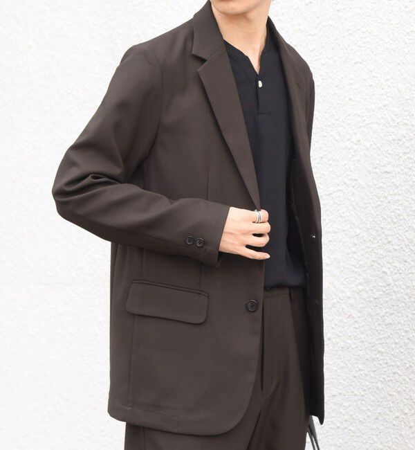 SHIPS any「〈撥水/手洗い可能〉CALNAVA(R) オールシーズン セットアップ ジャケット & イージーパンツ◆」|スーツ|