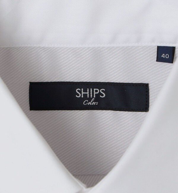 SHIPS Colors 「〈消臭〉Deo-Papi(R) イージーケア クレリック ワイドカラー シャツ」|シャツ・ブラウス|